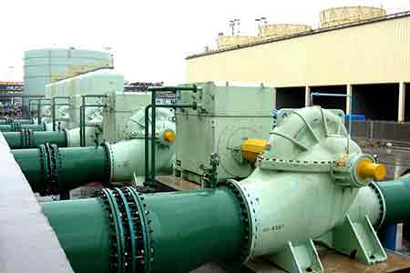 KPS系列单级双吸开元网站登录入口在镇海炼化使用现场