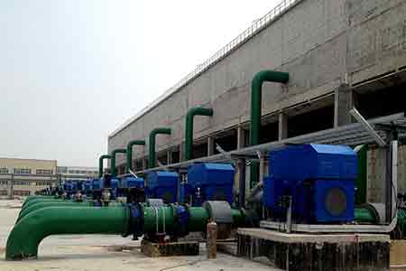 KPS系列单级双吸开元网站登录入口在江苏虹港石化使用现场