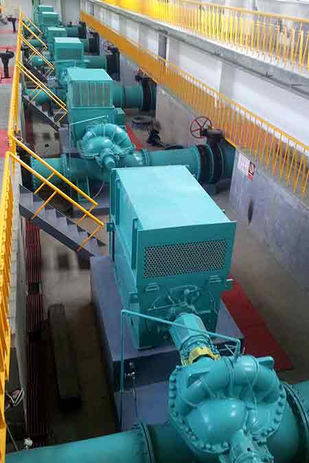 KPS系列单级双吸开元网站登录入口在长春水务集团第三制水公司改造项目使用现场