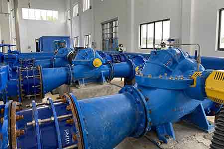 KPS系列单级双吸开元网站登录入口在上饶自来水空港新城10万吨水厂使用现场