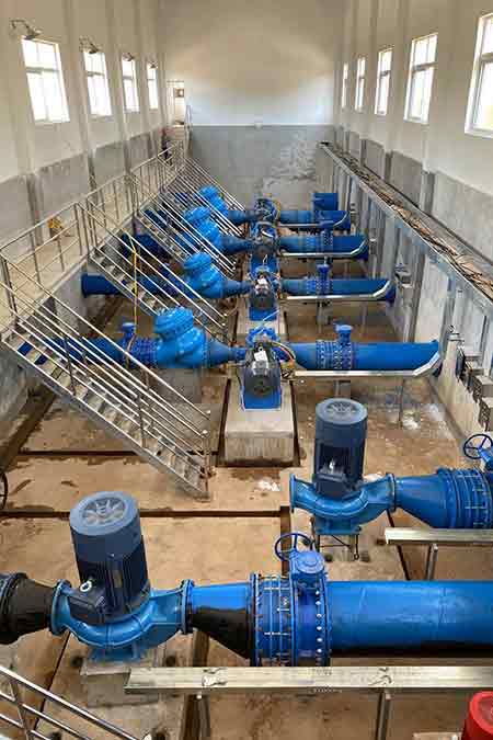 KPS系列单级双吸开元网站登录入口在江西会昌润泉10万吨县城供水使用现场