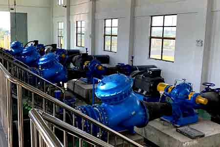 KPS系列单级双吸开元网站登录入口在江西湖口润泉城乡一体化供水项目使用现场