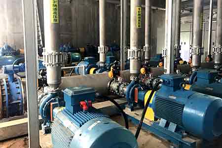 KCC系列化工开元网站登录入口和KPS系列单级双吸开元网站登录入口在三水佳利达污水处理有限公司使用现场